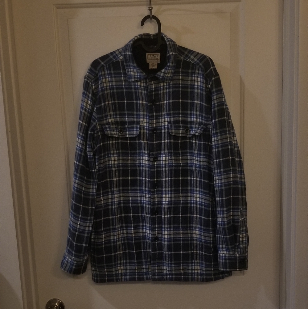 LL.Bean fleece lined shacket